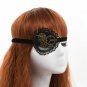 Steampunk Mask Gothic Punk Gear Rivet Half Face Halloween Cosplay Accessory Prop