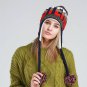 Beanies Women Winter Hat With Ears Flap Warm Girls Ski Knit Cap Pom Pom Xmas
