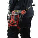 Punk Shoulder Bag Men Women Steampunk Gothic Faux Leather Travel Retro Wallet