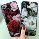Phone Case Fits For Iphone 7 8 6 6s Plus XR XS Max X Floral Silicon Soft Cover