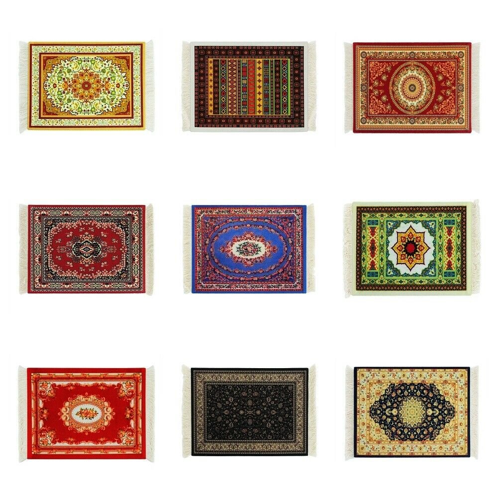 Computer Mouse Pad Gaming Mat Rug Persian Carpet Style Rubber Non-Slip Rectangle