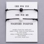 Wrist Bracelet Men Women Matte Lava Stone Natural Bead Xmas Gift Couple 2pcs