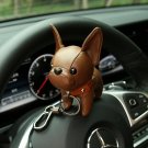 Dog Keychain Faux Leather Bulldog Animal Keyring Key Holder Bag Animal Charm New