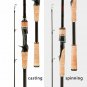 Baitcasting Fishing Rod Ultra Light Casting Spinning Lure Travel UL Pole Tackle