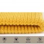 Winter Women's Hat Beanie Knitted Girls Warm Knit Ski Caps With Faux Fur Pompom