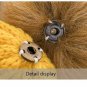 Winter Women's Hat Beanie Knitted Girls Warm Knit Ski Caps With Faux Fur Pompom