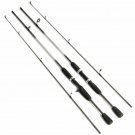 Carbon Spinning Fishing Rod 1.8M Travel Casting M Power Tackle Lure Pole Fish UL