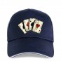 Men's Baseball Caps Trucker Hat Women Print Poker Cards Casual Hip Hop Cotton