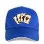 Men's Baseball Caps Trucker Hat Women Print Poker Cards Casual Hip Hop Cotton