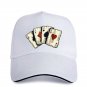 Men's Baseball Caps Trucker Hat Women Print Poker Cards Casual Hip Hop Cotton
