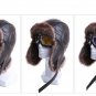 Men Winter Hat Ushanka Earflap Bomber Cap Russian With Goggles Fur Faux Leather
