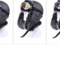 Men Winter Hat Ushanka Earflap Bomber Cap Russian With Goggles Fur Faux Leather