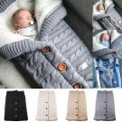 Newborn Baby Winter Sleeping Bags Infant Stroller Warm Wrap Toddler Knit Blanket