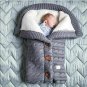 Newborn Baby Winter Sleeping Bags Infant Stroller Warm Wrap Toddler Knit Blanket