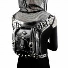 Women Waist Bag Steampunk Leather Men Motorcycle Crossbody Shoulder Holster Bag