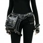 Women Waist Bag Steampunk Leather Men Motorcycle Crossbody Shoulder Holster Bag
