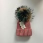 Women Winter Hat Fox Fur Real Pompom Warm Knit Ski Cap Girls Skullies Beanies
