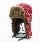 Winter Bomber Hat Men Ear Flaps Women Fur Ushanka Russian Warm Cap Christmas Elk