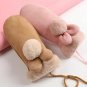 Winter Women Mittens Gloves Soft Warm Fingerless Faux Rabbit Fur Knitted New