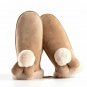 Winter Women Mittens Gloves Soft Warm Fingerless Faux Rabbit Fur Knitted New