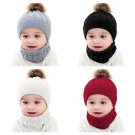 Baby Winter Hat Scarf Set Toddler Baby Girls Boys Warm Knitted Beanie Kids Cap