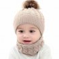 Baby Winter Hat Scarf Set Toddler Baby Girls Boys Warm Knitted Beanie Kids Cap