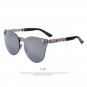 Sunglasses Women Frame Gothic Skull Metal UV400 Temple Fashion Retro Eyewear