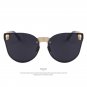Sunglasses Women Frame Gothic Skull Metal UV400 Temple Fashion Retro Eyewear