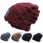 Winter Men Hat Skullies Beanies Cotton Knitted Thick Warm Ski Caps Hip Hop Style