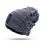 Winter Men Hat Skullies Beanies Cotton Knitted Thick Warm Ski Caps Hip Hop Style