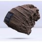 Winter Men Hat Skullies Beanies Cotton Knitted Thick Warm Ski Caps Hip Hop Style