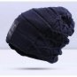 Winter Men Hat Skullies Beanies Cotton Knitted Thick Warm Ski Caps Hip Hop Style