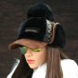 Women Winter Hat Ushanka Earflap Cap Snow Cashmere Bomber Fur Pompom Russian