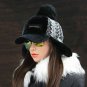 Women Winter Hat Ushanka Earflap Cap Snow Cashmere Bomber Fur Pompom Russian