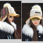 Women Winter Hat Ushanka Earflap Cap Snow Cashmere Bomber Fur Pompom Russian
