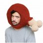 Funny Winter Men Hat Mask Knitted Face Handmade Costume Women Animal Gift
