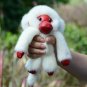 Key Chain Plush Toy Monkey Real Mink Fur Key Chain Ring Women Bag Charms Pom