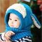 Winter Kids Hat Boys Girls Hood Scarf Wool Warm Cap Knit Baby Beanie Toddler