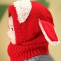 Winter Kids Hat Boys Girls Hood Scarf Wool Warm Cap Knit Baby Beanie Toddler