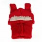 Winter Kids Hat Boys Girls Hood Scarf Wool Warm Cap Knit Baby Beanie Toddler