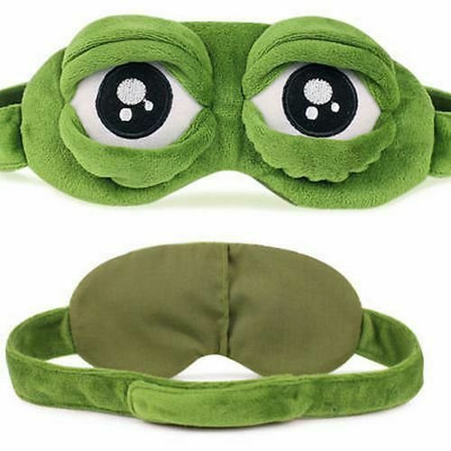 Sleeping Eye Mask Travel 3D Frog Shade Cover Sleep Christmas Funny Gift Xmas