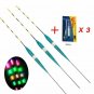 Night Fishing Float LED Electronic With Battery Bobber Luminous Tackle 3Pcs/lot