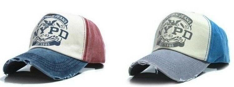 Men Baseball Cap Summer Hat Women Cotton Adjustable Vintage Retro Snapback
