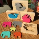 Kids Wooden Educational Toys Game Children Animal Carton 3D Early Learn Xmas