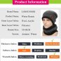 Winter Hats For Men Scarf Thick Warm Black Autumn Beanie Wool Ski Cap Knitted