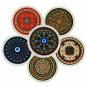 Mouse Pad Mat Rug Gaming Mice Laptop PC Non-Slip Round Shape Vintage Retro Style