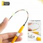 Night Fishing Float Gloving Electronic Wooden Bobber With Battery Luminous