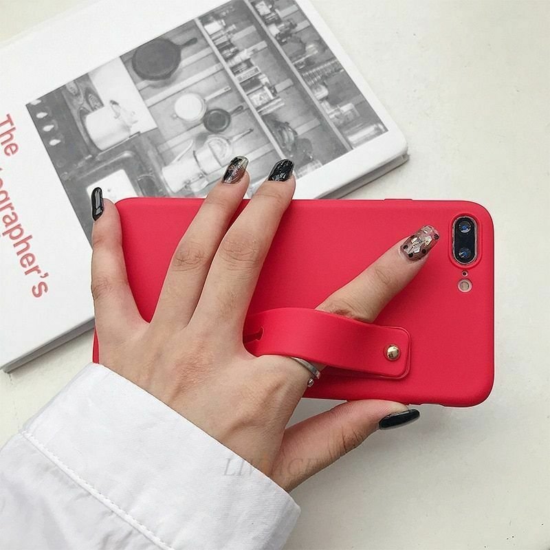 Phone Silicone Back Case Fits For Samsung Galaxy Note 10 Plus 5G Wristband Cover