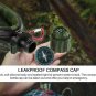 Collapsible Water Bottle Folding Army Tourist Flask Silicone Kettle With Compass