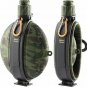 Collapsible Water Bottle Folding Army Tourist Flask Silicone Kettle With Compass